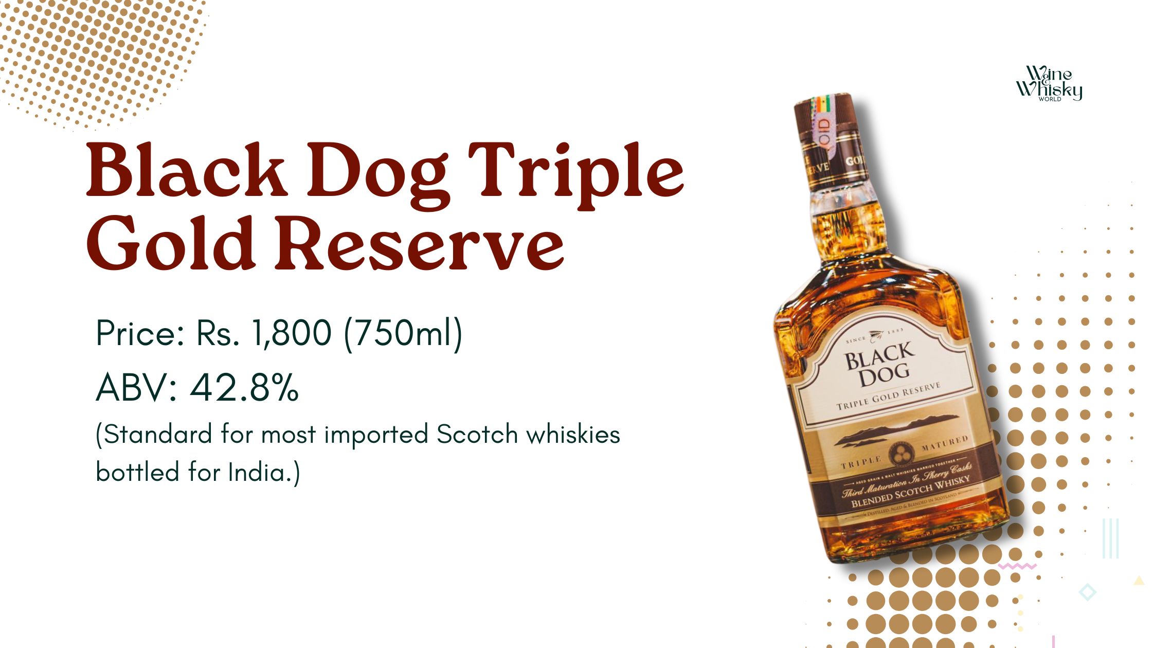 Black Dog Triple Gold Reserve best whisky under 2000